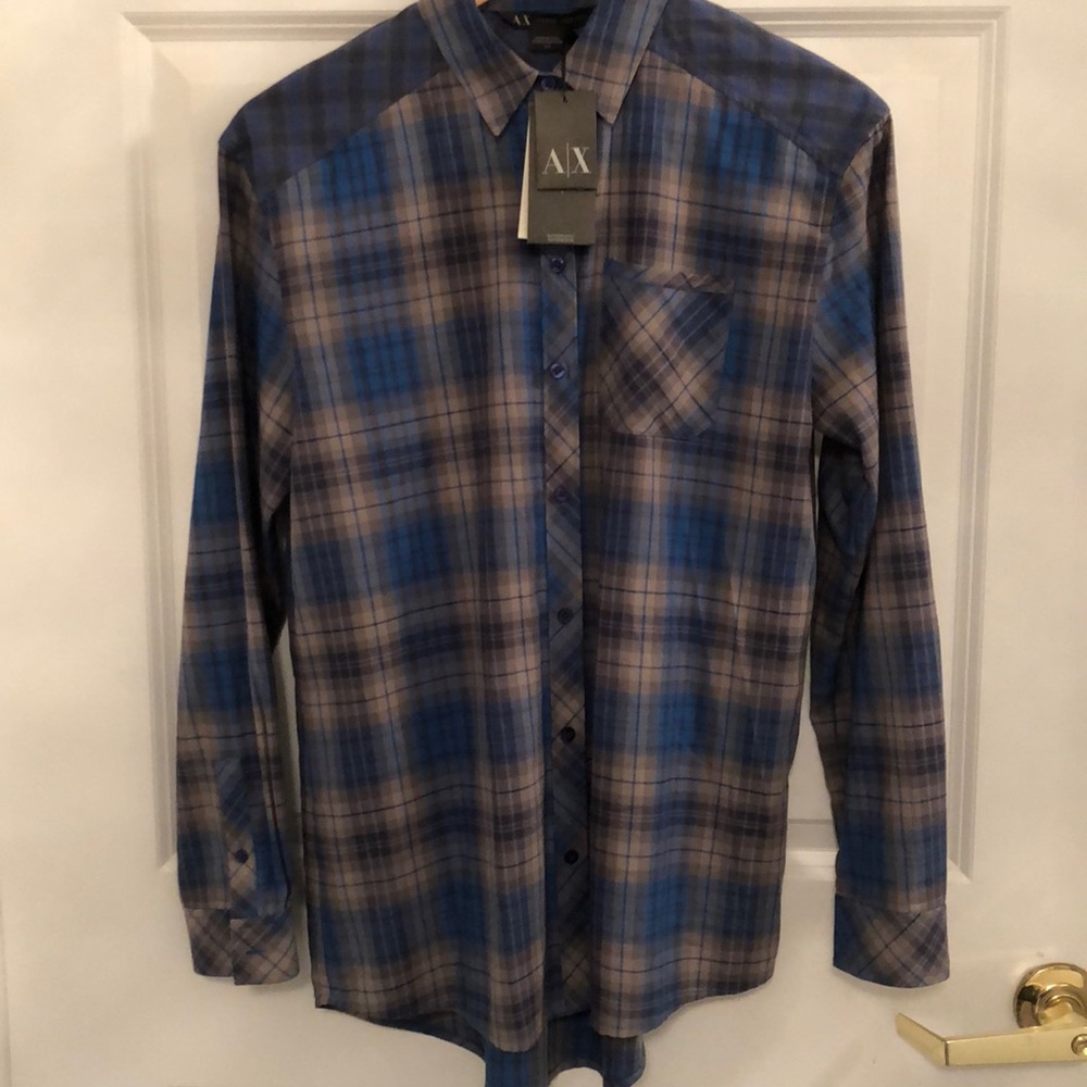 Flannel print button up